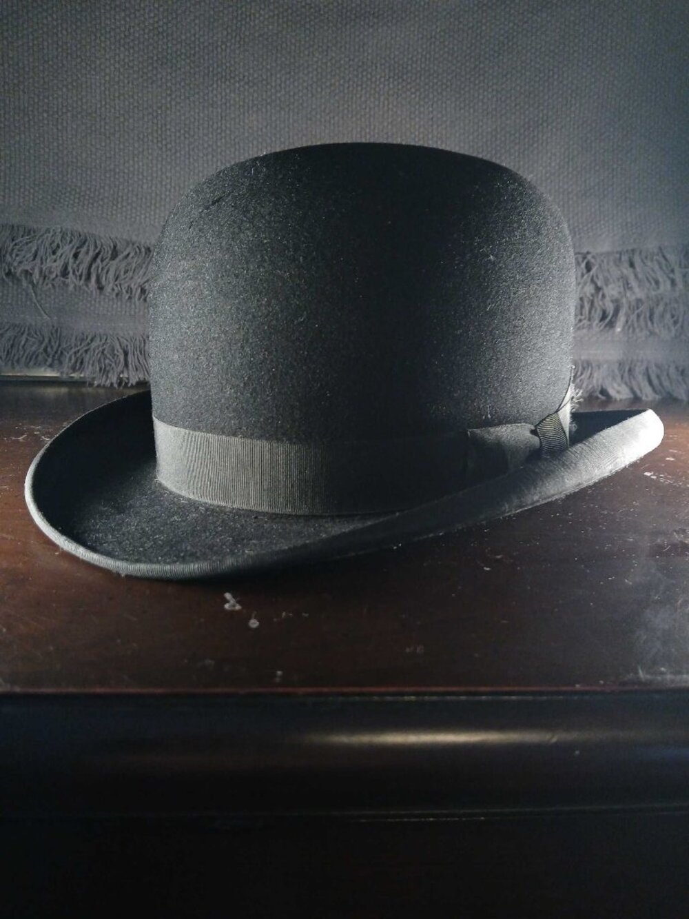 Vintage Bowler Hat 1920s-40s Rosenburg All Fur Hat Charlie Chaplin